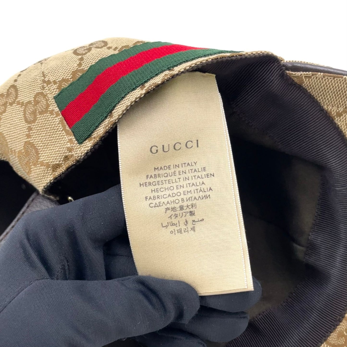 Gucci GG Canvas Brown Hat Silver — view 6