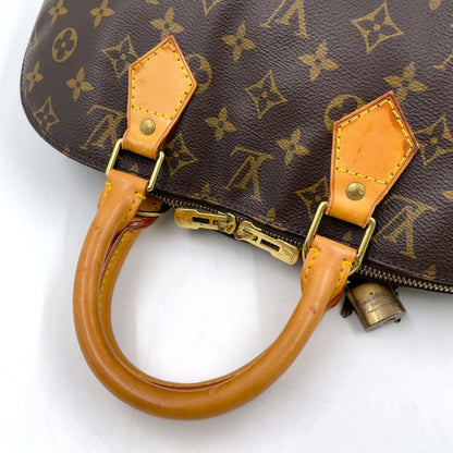 Louis Vuitton Alma PM Monogram Leather Brown Light Handbag Gold — view 6