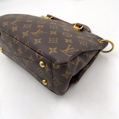 Louis Vuitton Pallas BB Noir Monogram Leather Brown Black Handbag — view 9