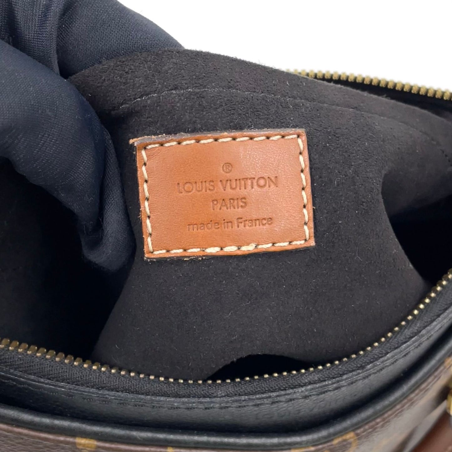 Louis Vuitton Pallas BB Noir Monogram Leather Brown Black Handbag — view 4