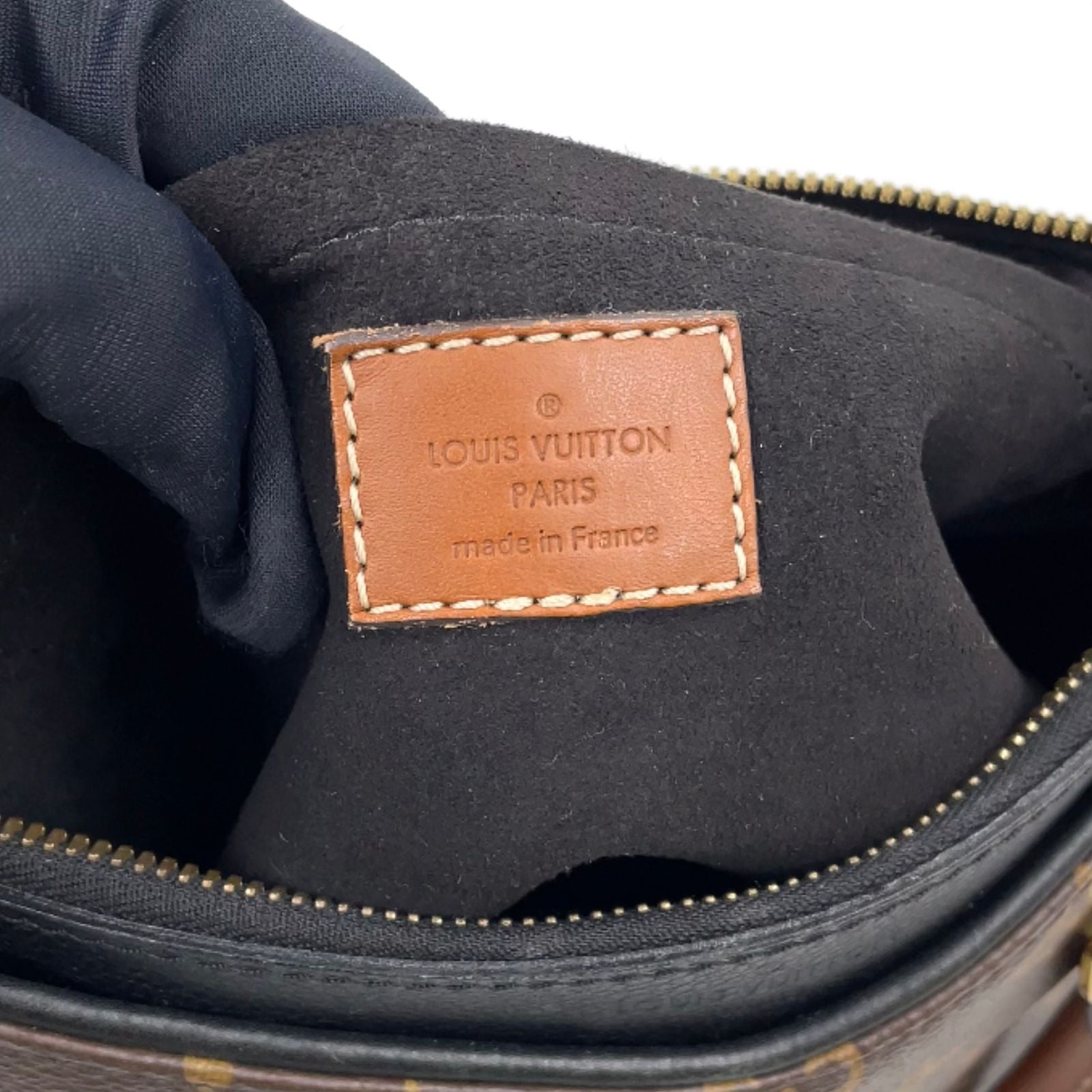 Louis Vuitton Pallas BB Noir Monogram Leather Brown Black Handbag — view 4