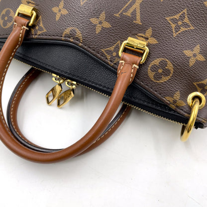Louis Vuitton Pallas BB Noir Monogram Leather Brown Black Handbag — view 6