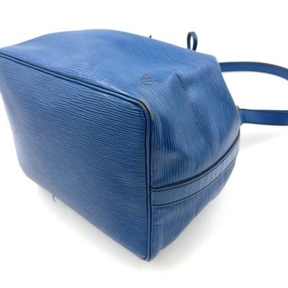 Louis Vuitton Petit Noe Epi Toledo Blue Leather Shoulder Bag Gold — view 7