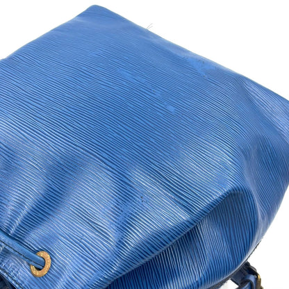 Louis Vuitton Petit Noe Epi Toledo Blue Leather Shoulder Bag Gold — view 5