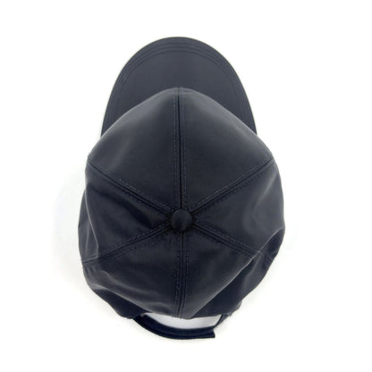 Prada Triangle Logo Nylon Black Hat — view 8