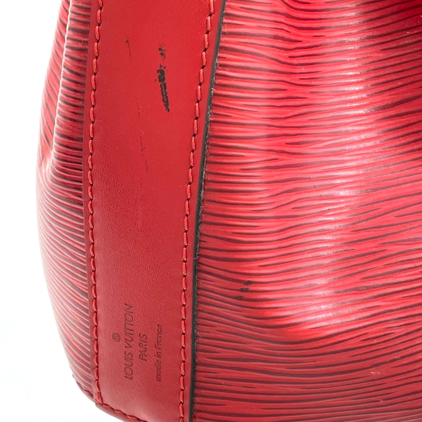 Louis Vuitton Sac Depot Epi Castilian Red Leather Shoulder Bag — view 5