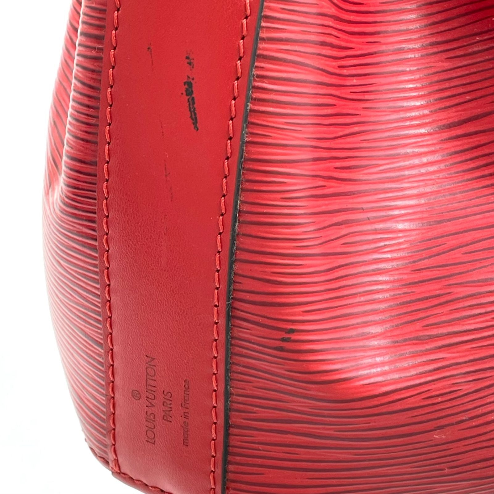 Louis Vuitton Sac Depot Epi Castilian Red Leather Shoulder Bag — view 5