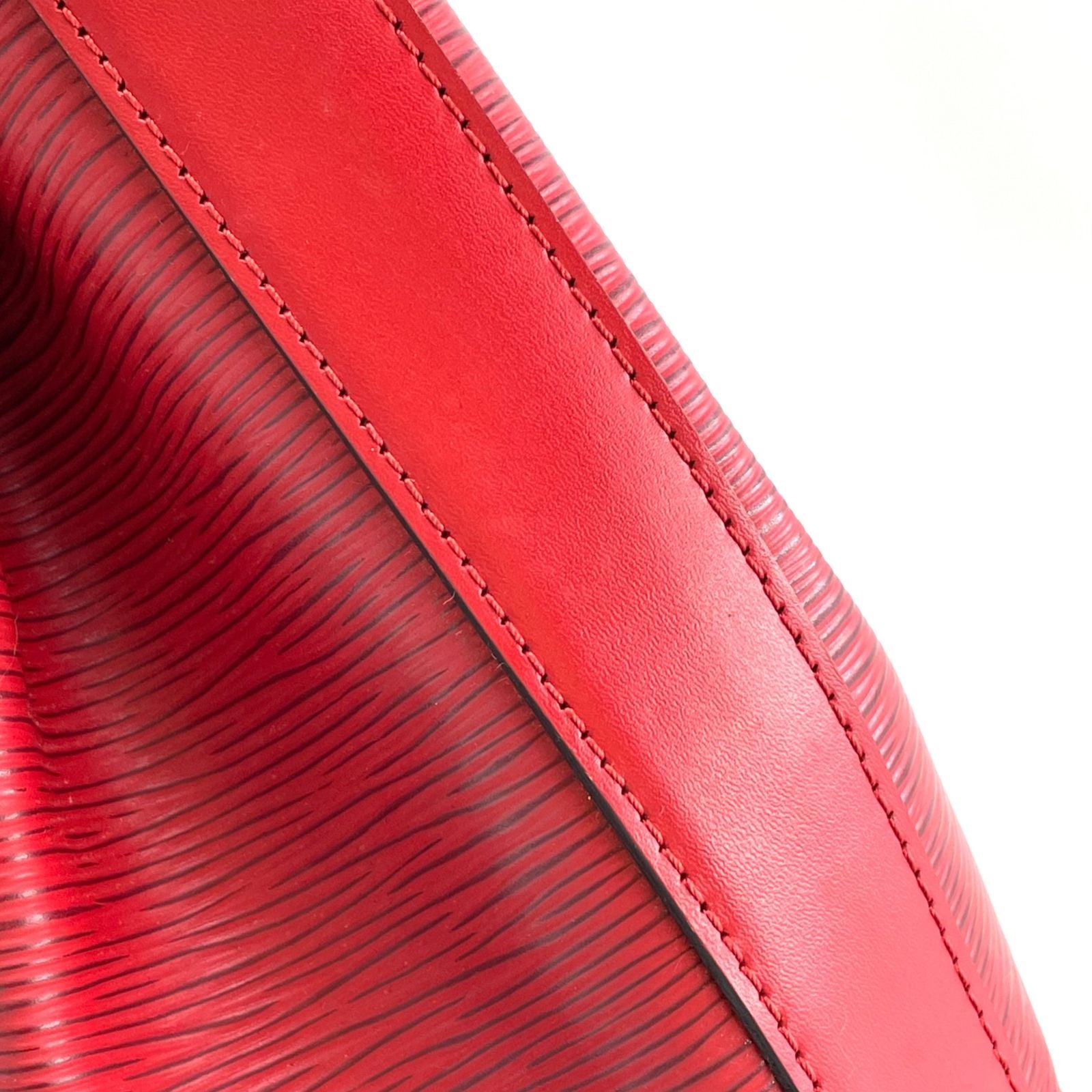 Louis Vuitton Sac Depot Epi Castilian Red Leather Shoulder Bag — view 8