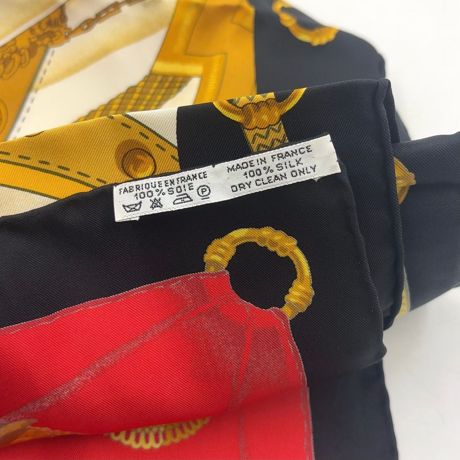 Hermes Soleil de Soie Carre 90 Silk Gold Multicolor Scarf — view 3