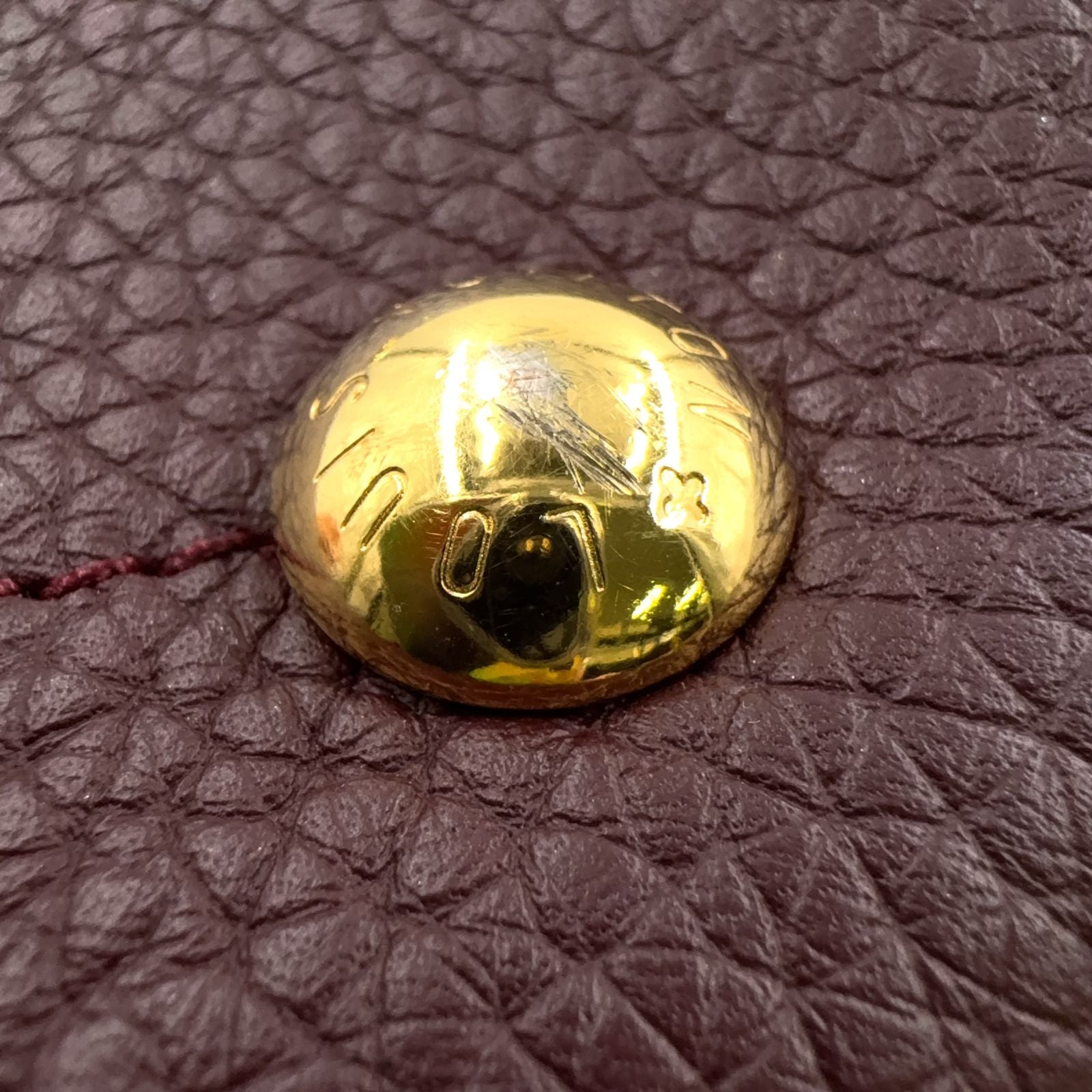 Louis Vuitton Hyde Park Damier Ebene Fuchsia Leather Purple Brown Handbag — view 7