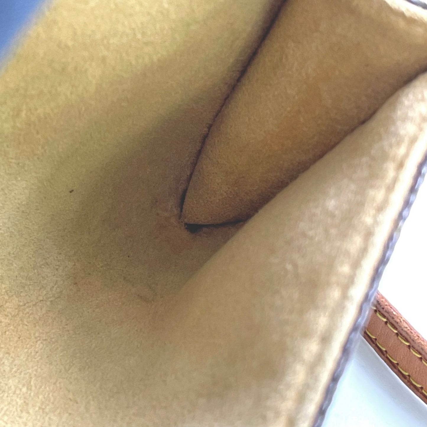 Louis Vuitton Pochette Twin PM Monogram Leather Brown Shoulder Bag Gold — view 5
