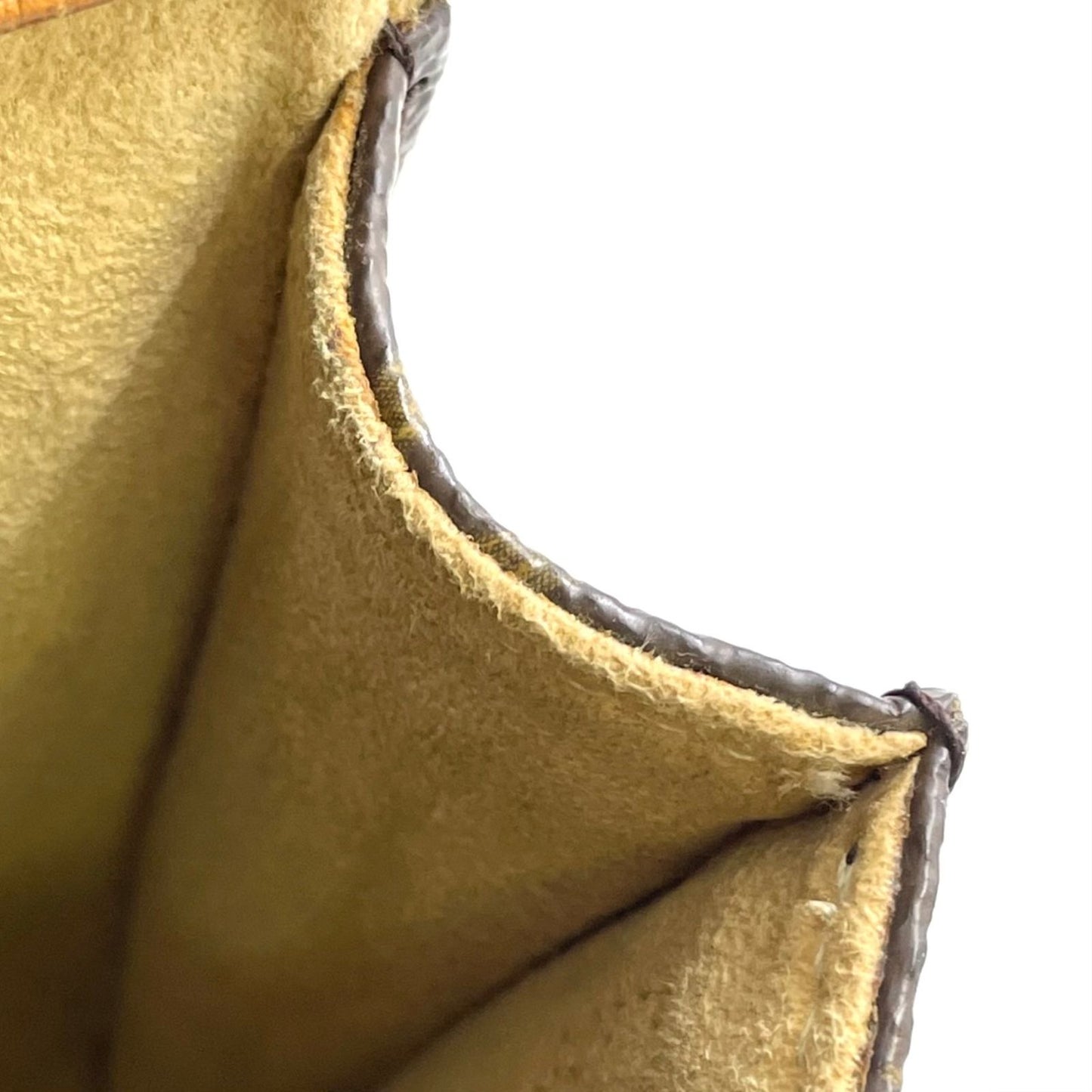 Louis Vuitton Pochette Twin PM Monogram Leather Brown Shoulder Bag Gold — view 7