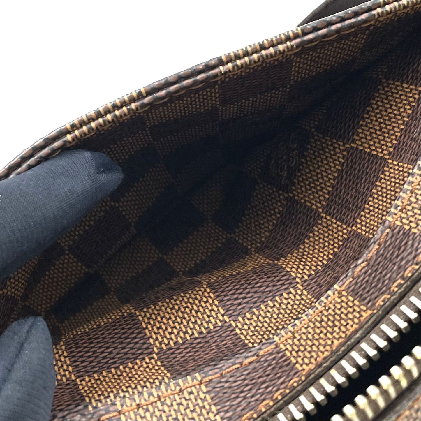 Louis Vuitton Damier Geronimos Brown Belt Bag Gold — view 6