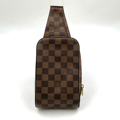 Louis Vuitton Damier Geronimos Brown Belt Bag Gold