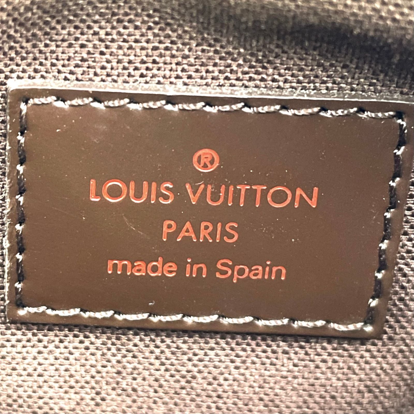 Louis Vuitton Damier Geronimos Brown Belt Bag Gold — view 4