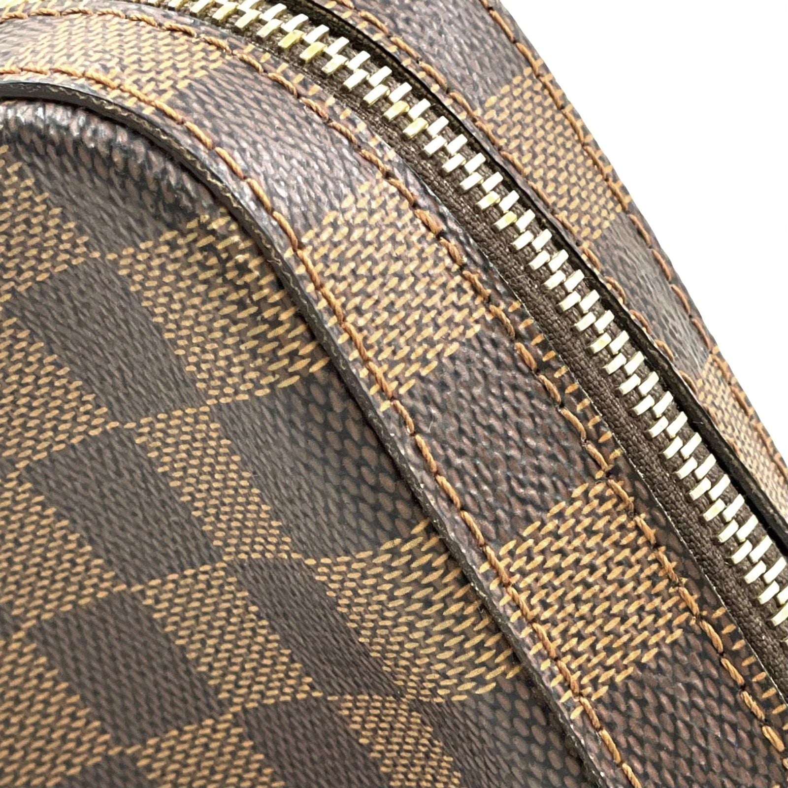 Louis Vuitton Damier Geronimos Brown Belt Bag Gold — view 8