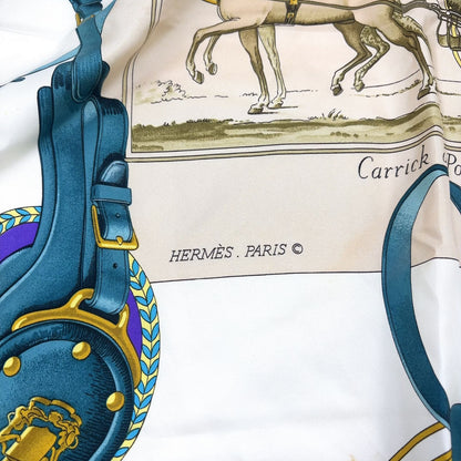 Hermes Carre 90 Silk Yellow Multicolor Scarf — view 2