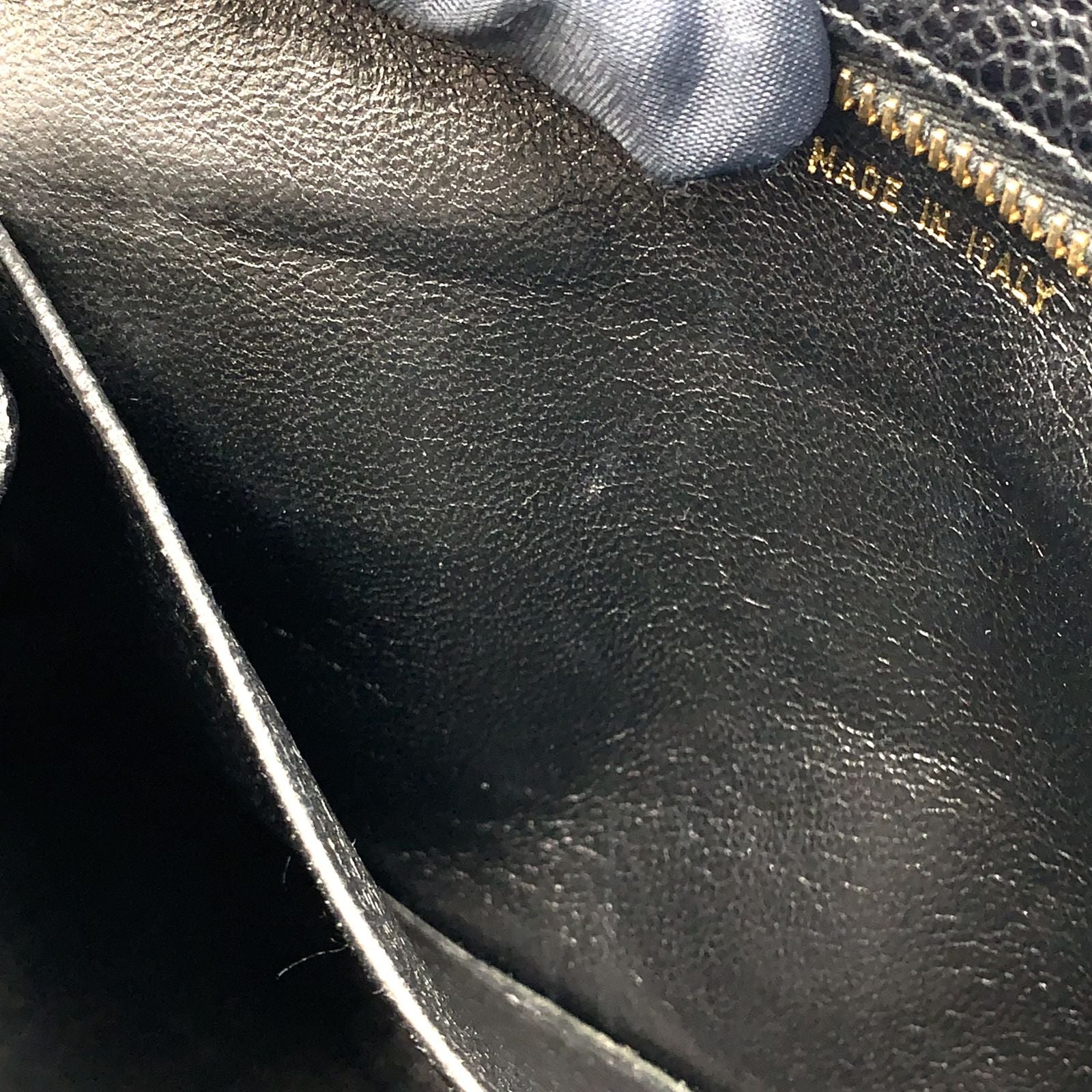 Chanel Caviar Leather Quilted Black Chain Shoulder Bag Gold — view 7