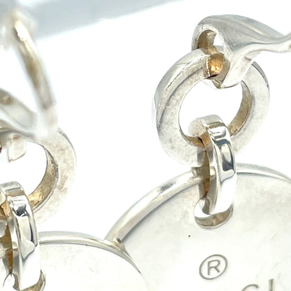 Gucci Circle Plate Drop Type Silver Earrings — view 8