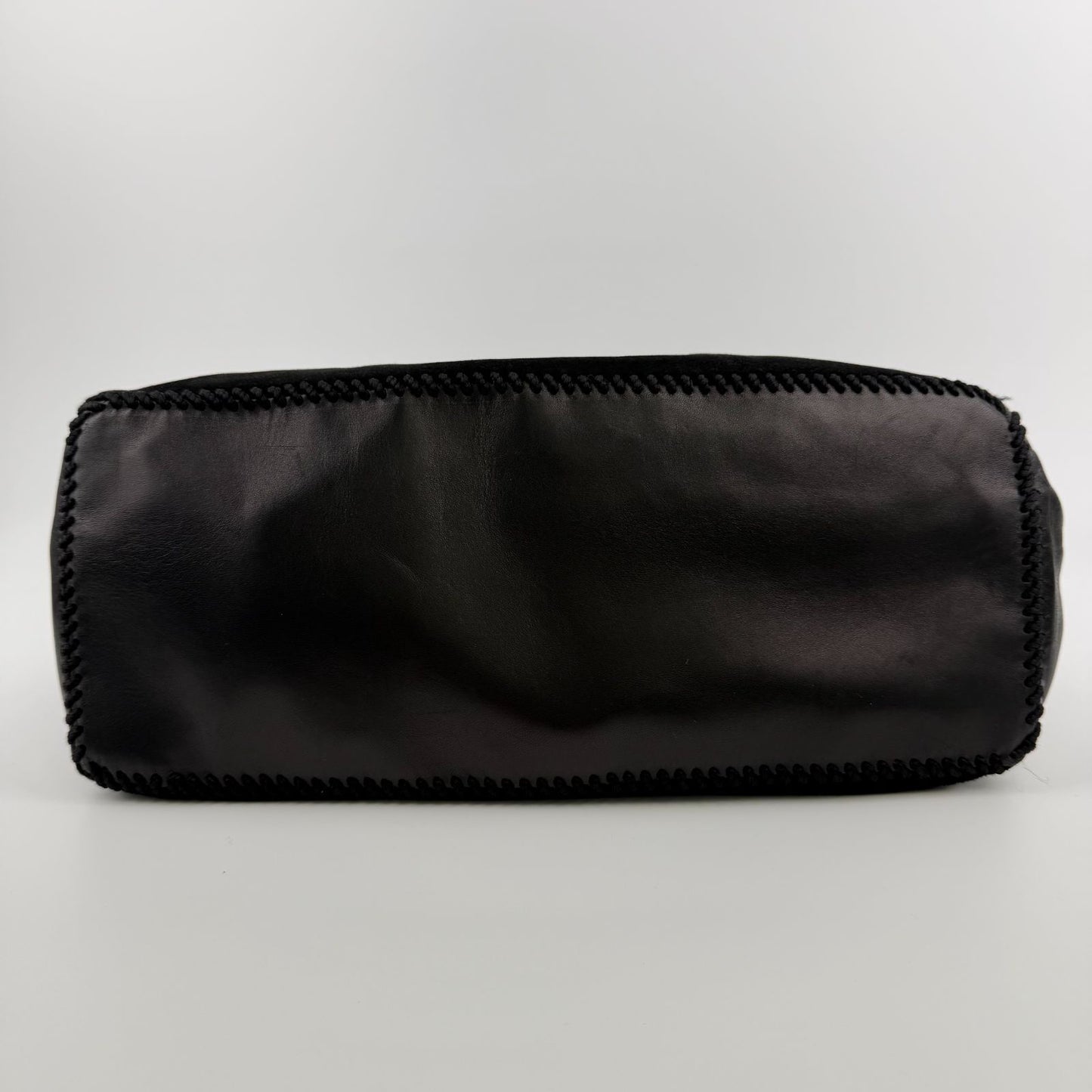 Prada Shoulder Bag Black Suede Leather Vintage — view 7