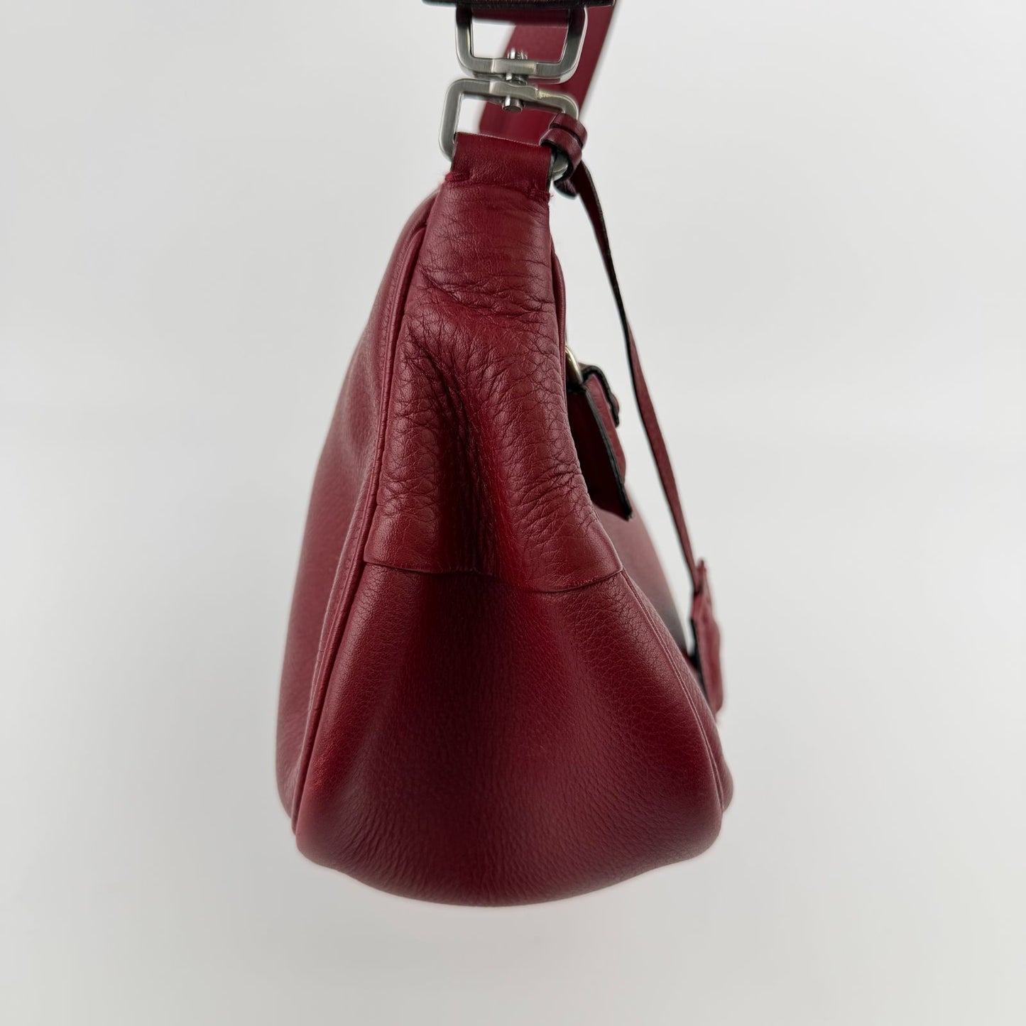 Prada Shoulder Bag Red Leather Vintage — view 4