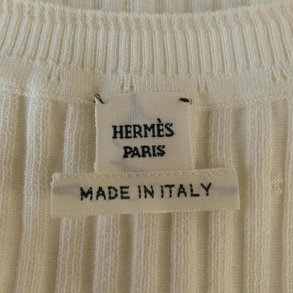 Hermes Knit Sweater White — view 5