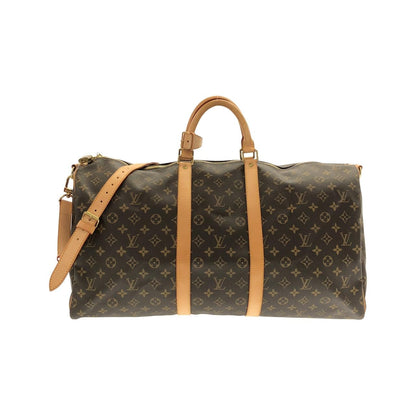 Louis Vuitton Monogram Keepall Bandouliere 55 cm Boston Bag