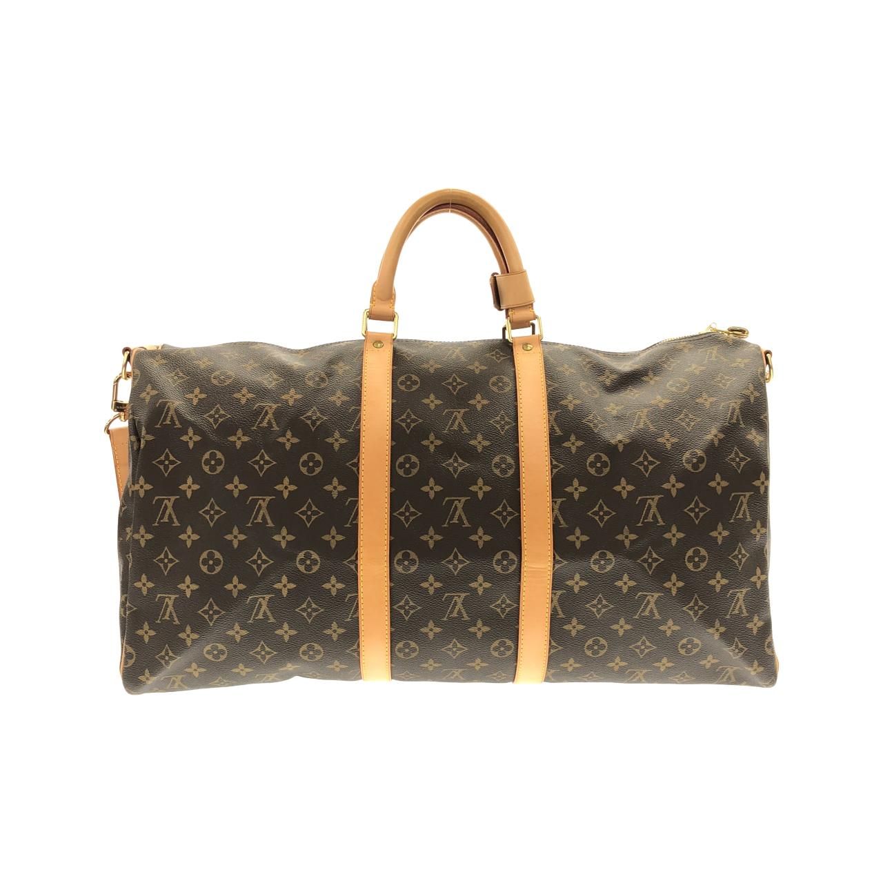 Louis Vuitton Monogram Keepall Bandouliere 55 cm Boston Bag — view 2