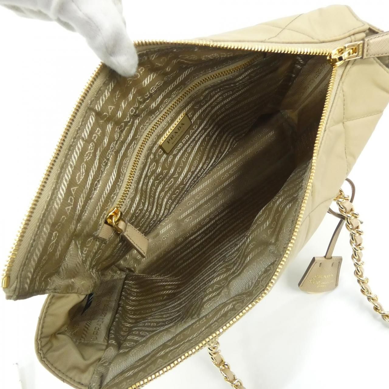 Prada Shoulder Bag Beige — view 7
