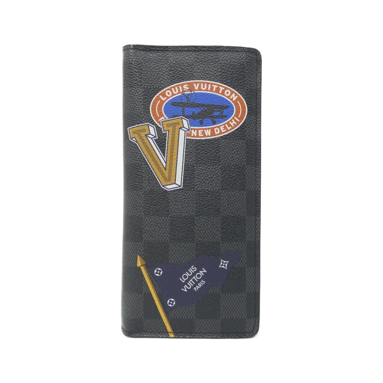 Louis Vuitton Damier Graphite Portefeuille Brazza Wallet