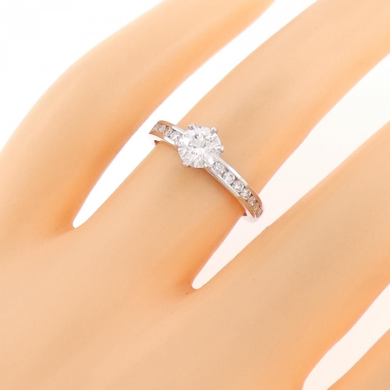 Tiffany & Co Solitaire Channel Setting Ring — view 5