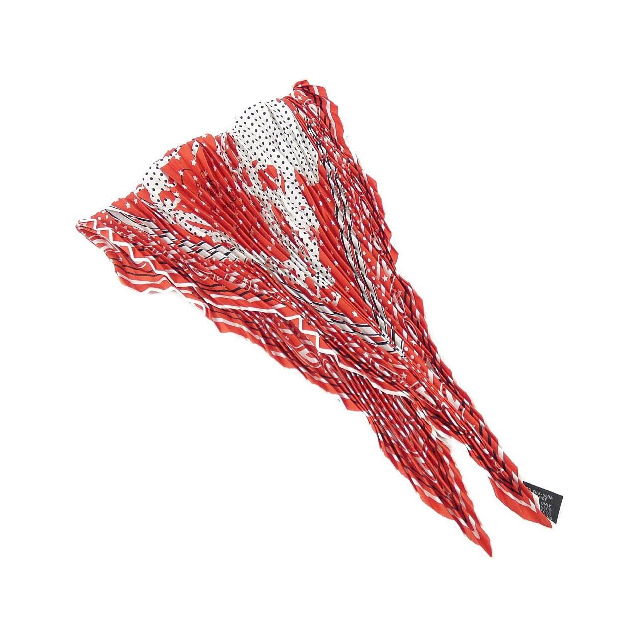 Hermes Bandana Pleated Scarf
