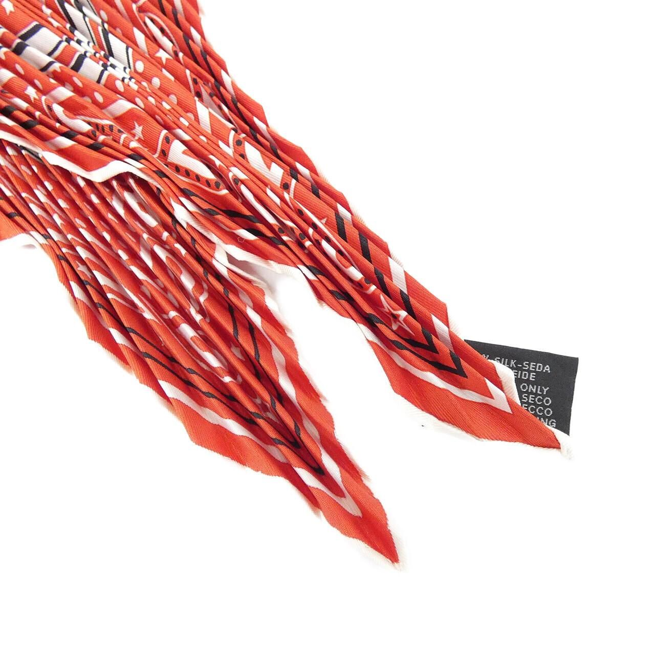 Hermes Bandana Pleated Scarf — view 2