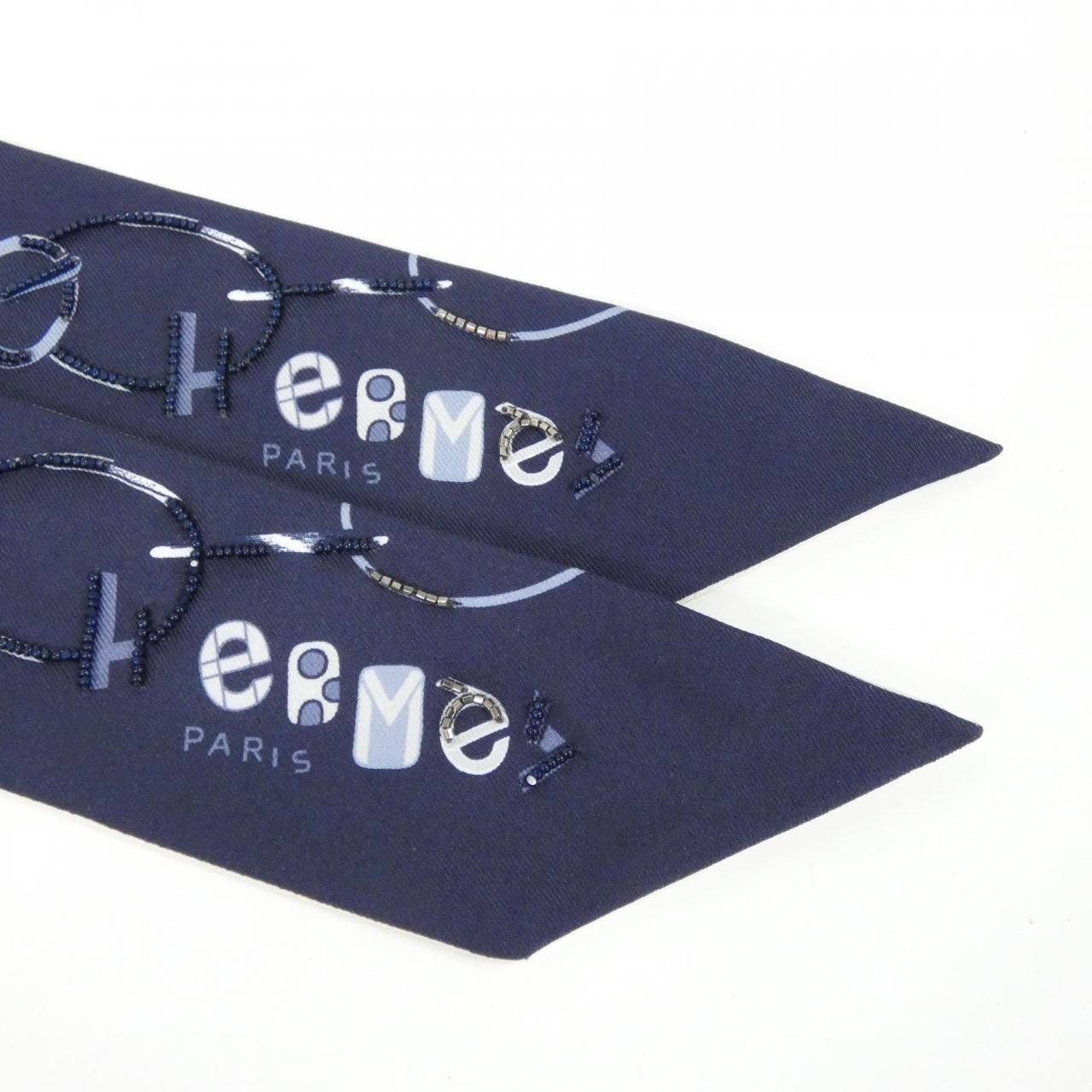 Hermes DO RE Boucles Bijou Twilly Twins Scarf — view 2
