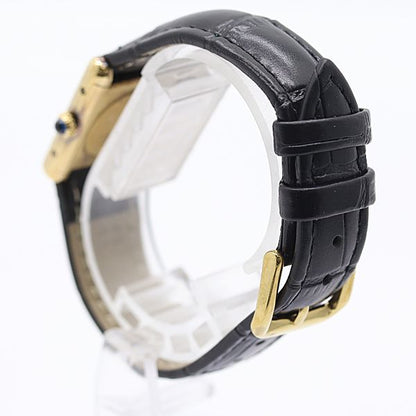 Cartier In and Must Tank Hand Wound Ivory Dial Watch — view 3
