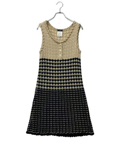 Chanel Knit Dress Coco Button 34
