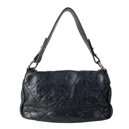 Chanel Shoulder Bag on the Road Wild Stitch Black Flap Silver — view 3