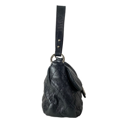 Chanel Shoulder Bag on the Road Wild Stitch Black Flap Silver — view 2