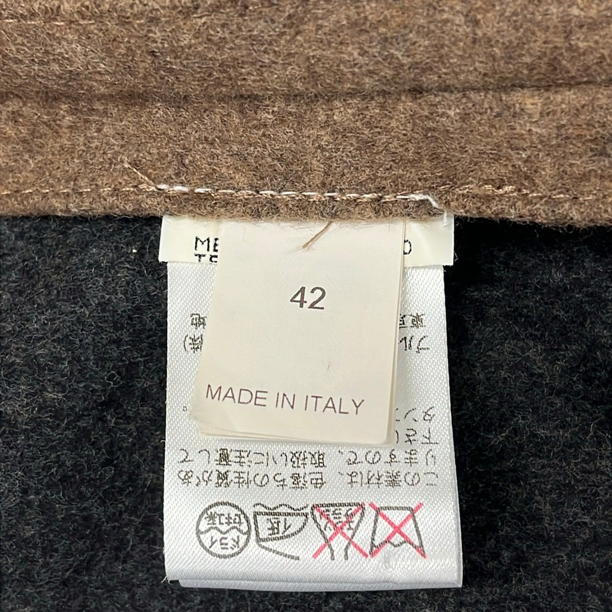 Brunello Cucinelli Coat 42 M Brown Long Sleeve Collar Wool Cashmere — view 5