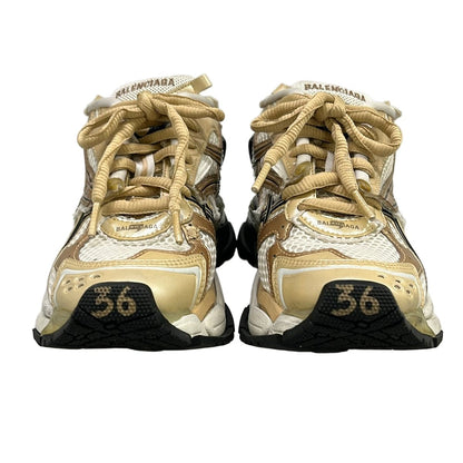 Balenciaga Sneakers Runner White Beige Black Distressed — view 5