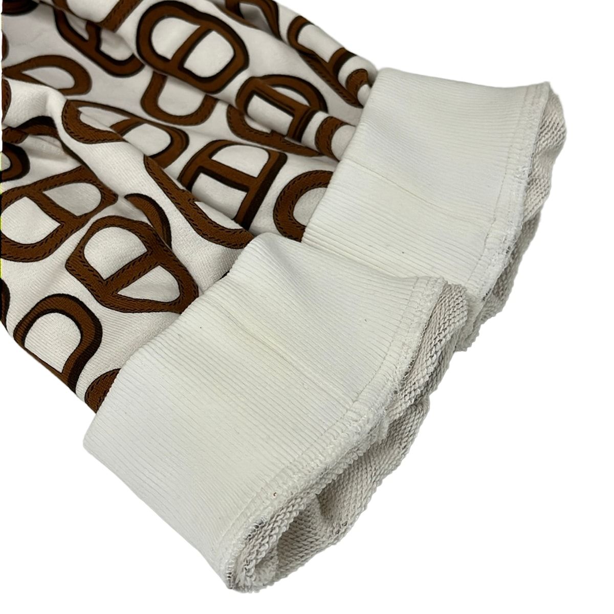 Hermes Jacket 42 L White Dark Brown Long Sleeve Chaine D'ancre Spring Autumn — view 7