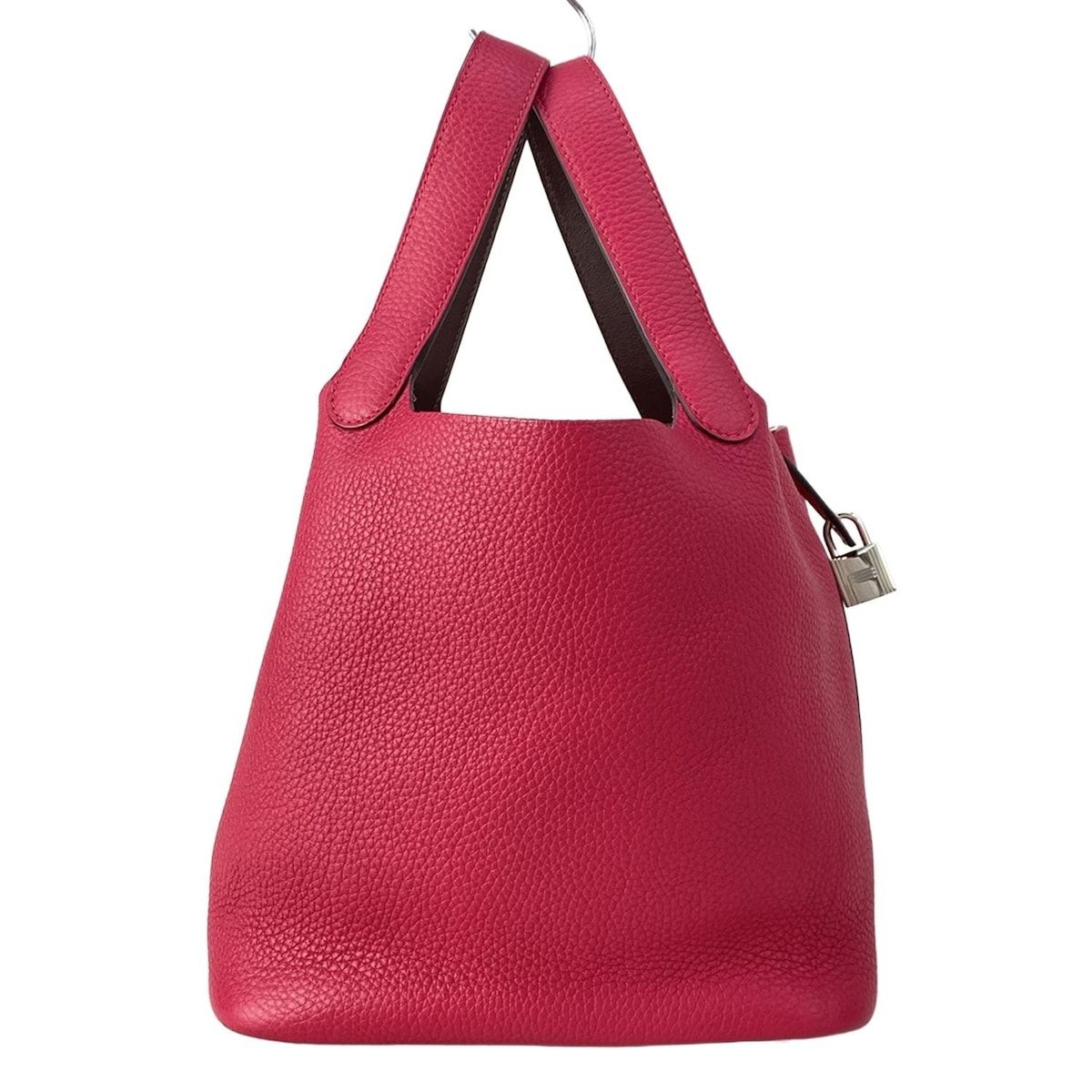 Hermes Handbag Picotin Lock Eclat MM Framboise Silver — view 3