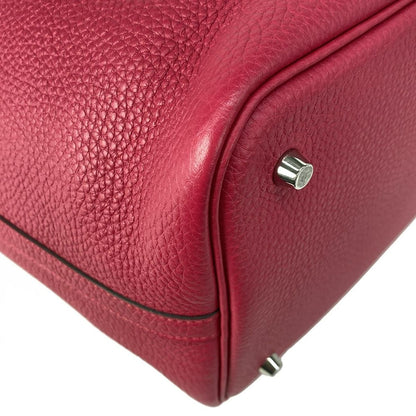 Hermes Handbag Picotin Lock Eclat MM Framboise Silver — view 9