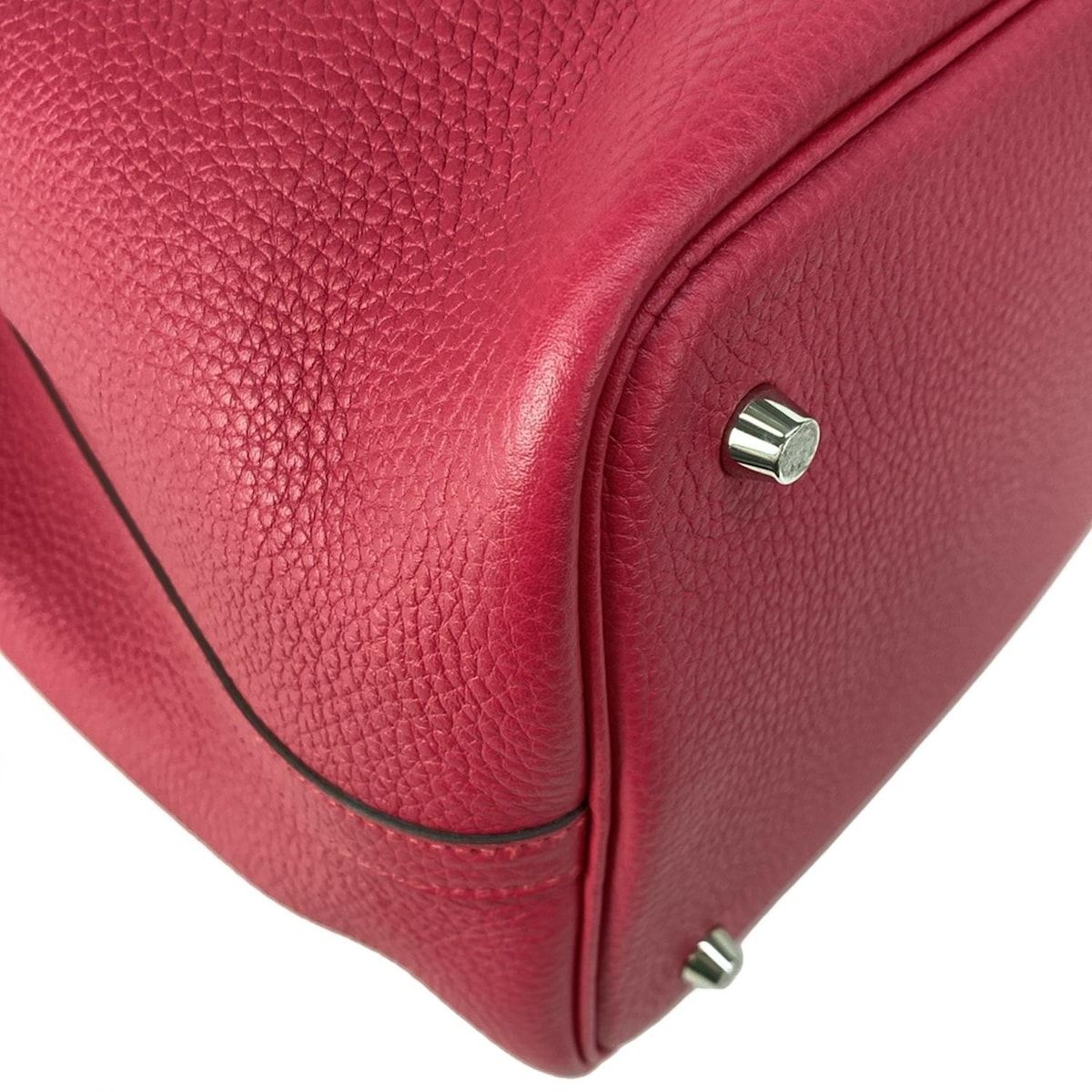 Hermes Handbag Picotin Lock Eclat MM Framboise Silver — view 7