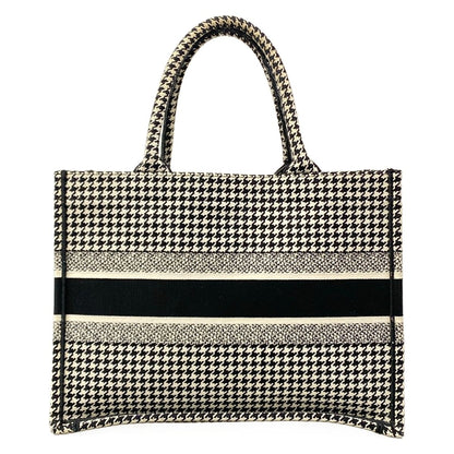 Dior Tote Book Vintage Small Black White Houndstooth — view 3