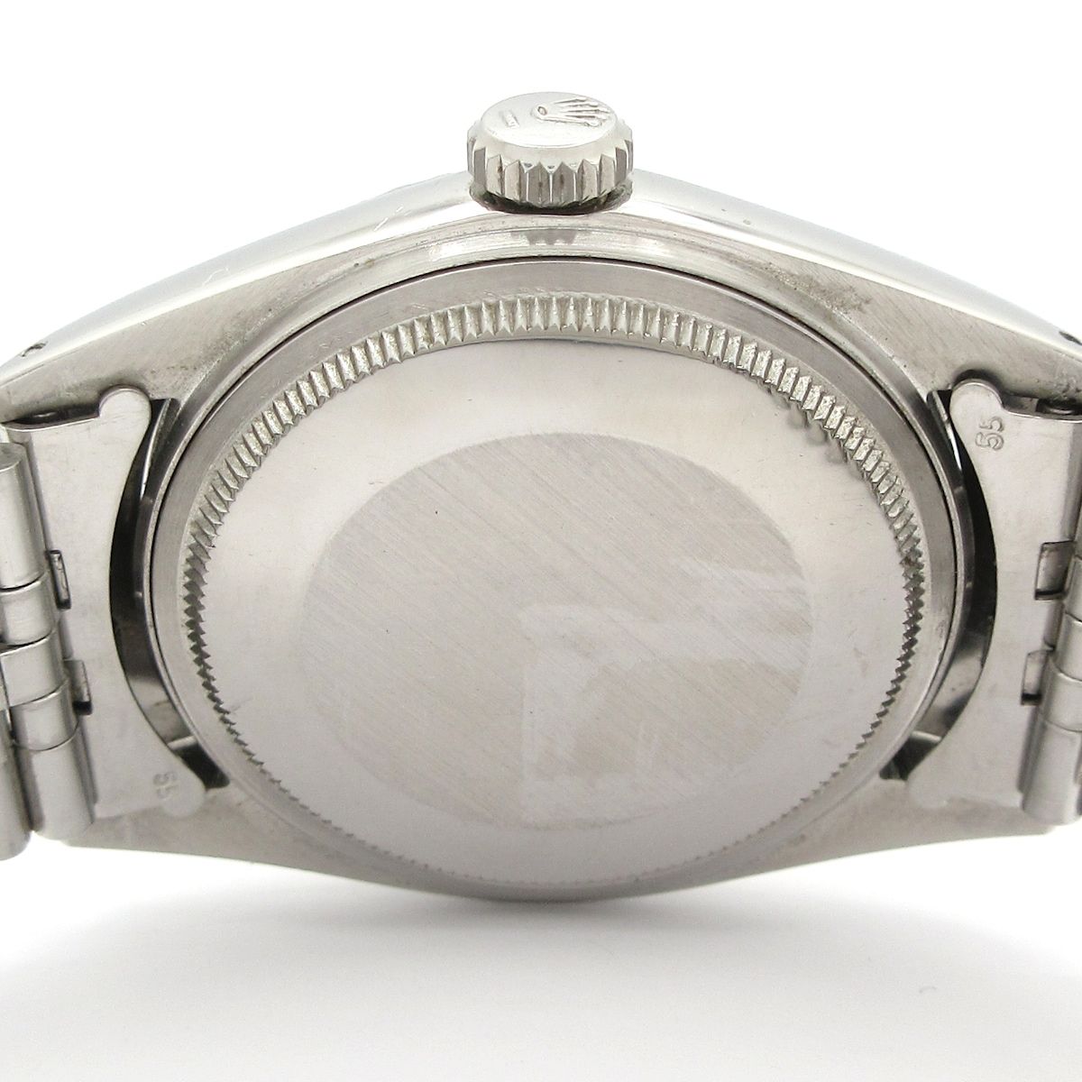 Rolex Watch Datejust SS 22 Frames Engine Turned Bezel Plastic Windshield — view 3