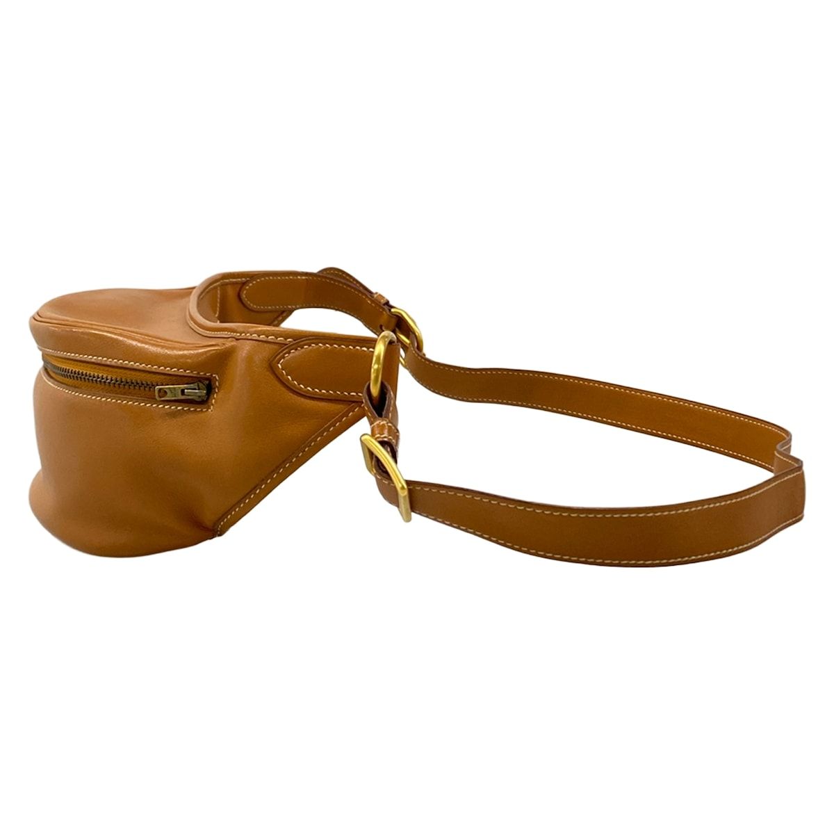 Hermes Waist Pouch Gold Belt Bag Leather — view 4