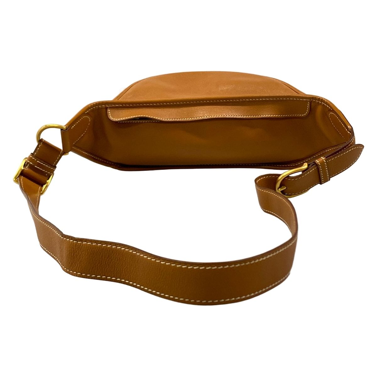 Hermes Waist Pouch Gold Belt Bag Leather — view 3