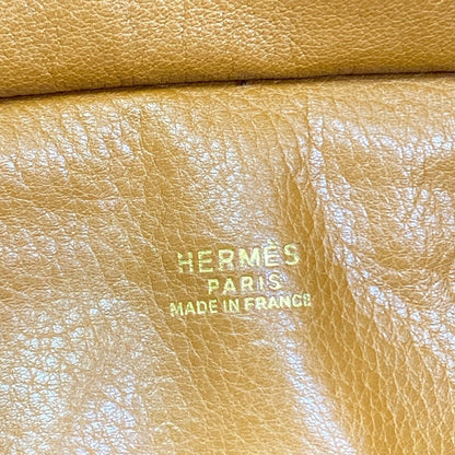 Hermes Waist Pouch Gold Belt Bag Leather — view 9