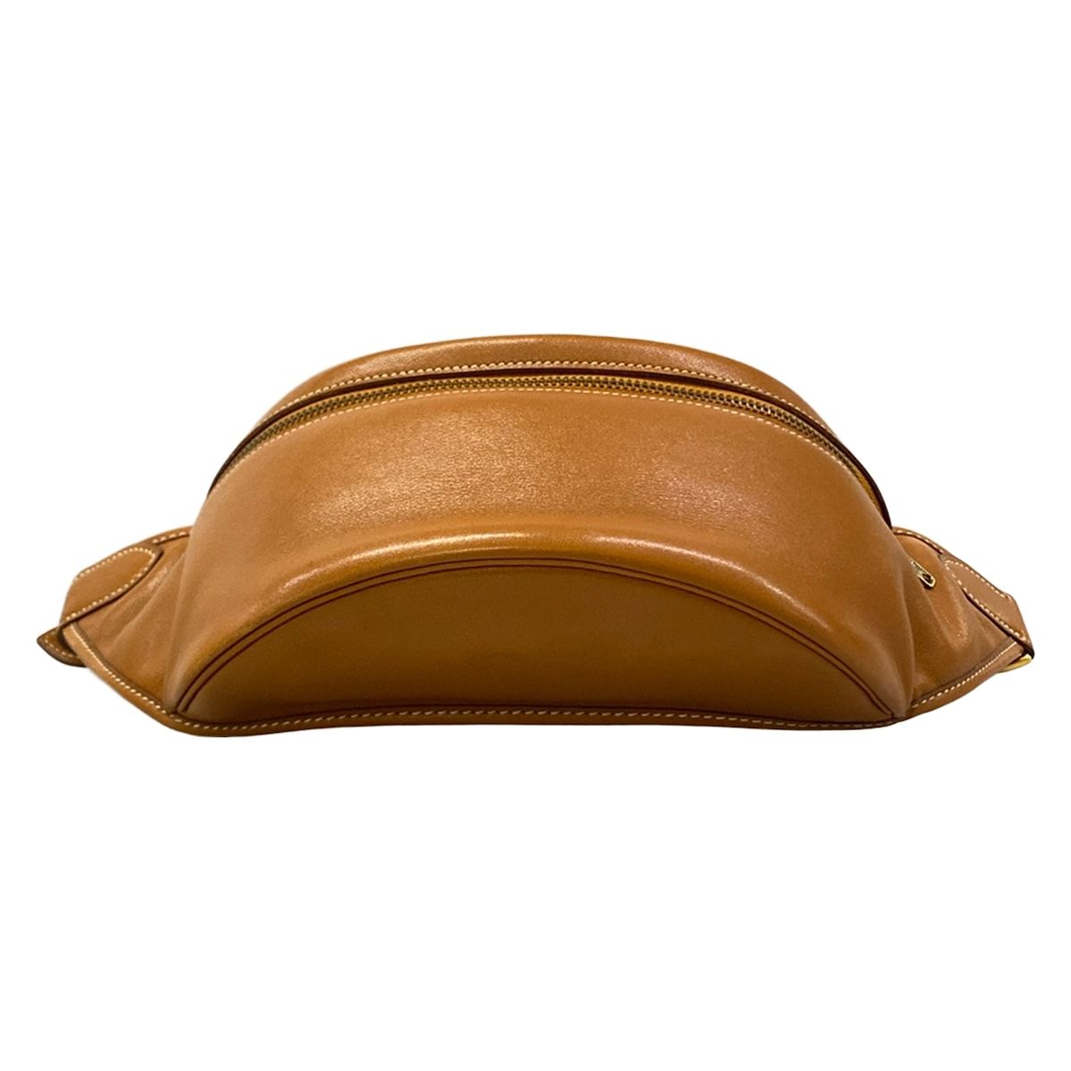 Hermes Waist Pouch Gold Belt Bag Leather — view 5